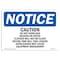 Signmission OSHA Notice, 3.5" Height, Caution Please Do Not Overload Washer Or Sign, 5" X 3.5", Landscape OS-NS-D-35-L-10497 - alternate 1